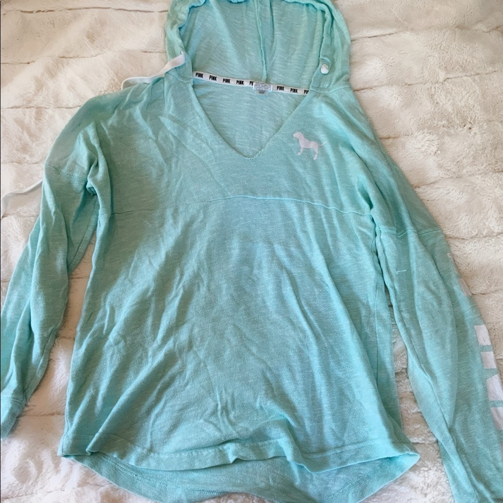 Bright blue jacket